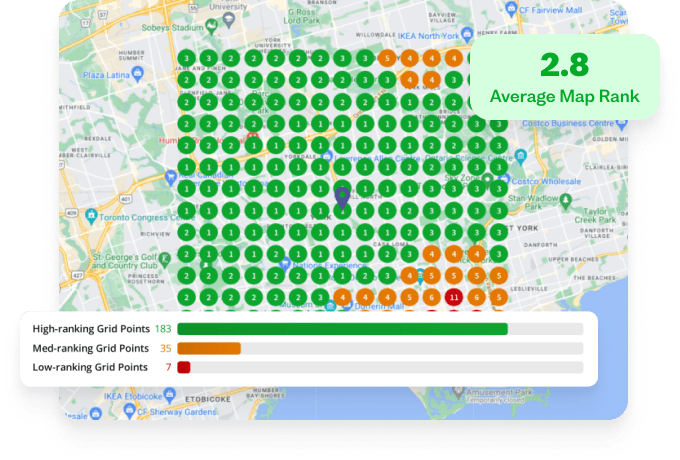 google maps rankings report